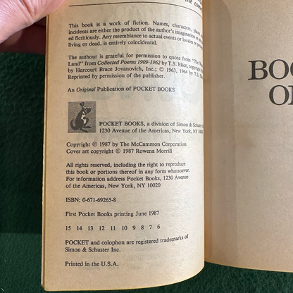 Vintage Horror Paperback: Robert R McCammon - Swan Song