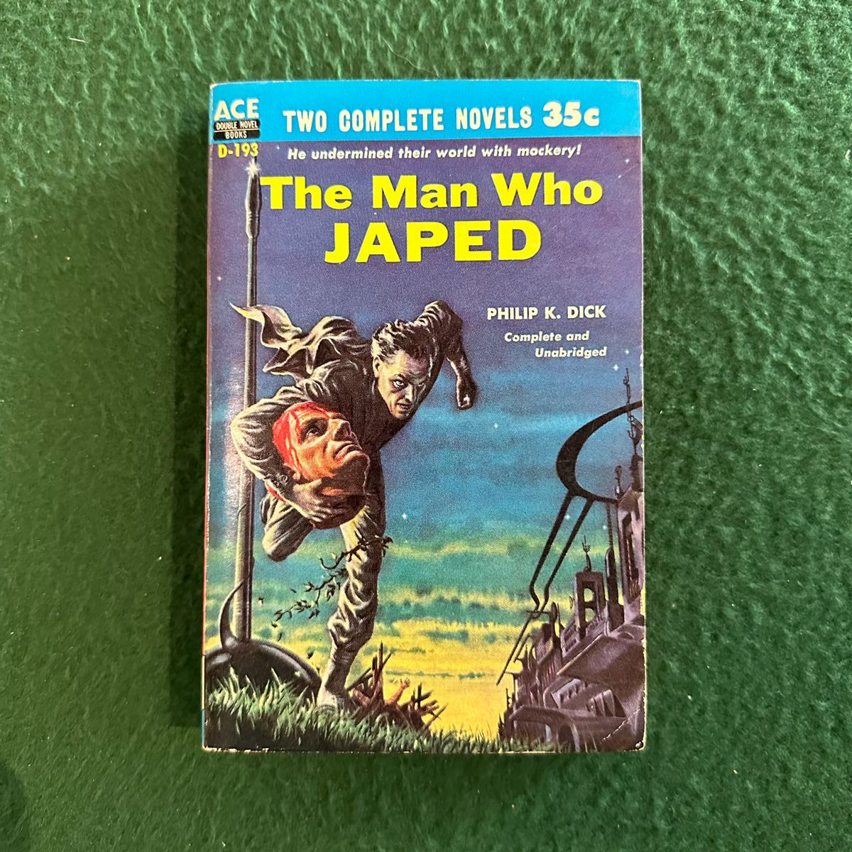 Vintage Sci-Fi Paperback: Philip K Dick / E C Tubb - Ace Double: The Man Who Japed / The Space-Born