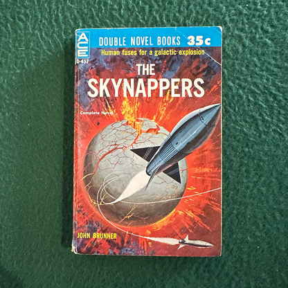 Vintage Sci-Fi Paperback: Philip K Dick / John Brunner - Ace Double: Vulcan's Hammer / The Skyknappers