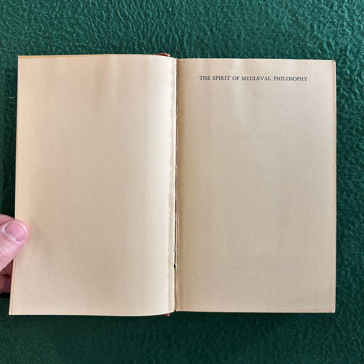 Vintage Non-Fiction Hardback: Etienne Gilson - The Spirit of Medieval Philosophy&nbsp; FIRST EDITION
