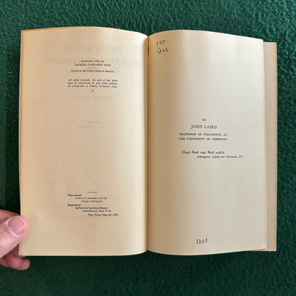 Vintage Non-Fiction Hardback: Etienne Gilson - The Spirit of Medieval Philosophy&nbsp; FIRST EDITION