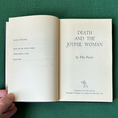 Vintage Fiction Hardback: Ellis Peters - Death and the Joyful Woman FIRST EDITION
