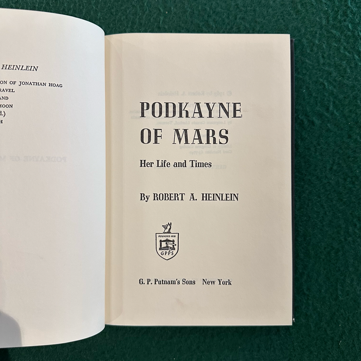 Vintage Sci-Fi Hardback: Robert Heinlein - Podkayne of Mars