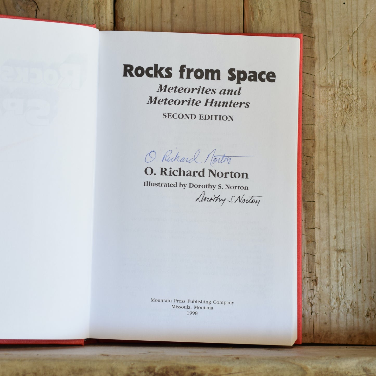 Non-fiction Hardback: O Richard Norton - Rocks From Space SIGNED SECOND EDITION