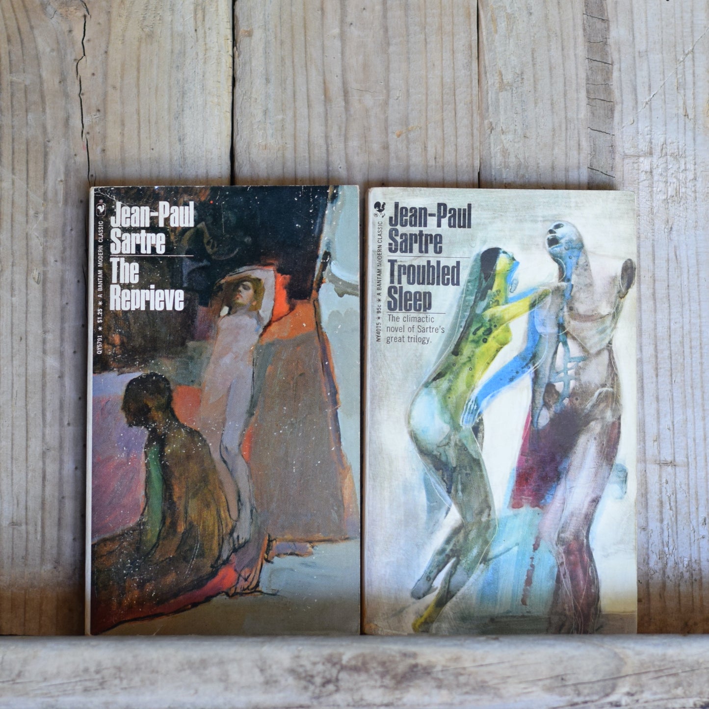 Vintage Fiction Paperbacks: Jean-Paul Sartre - Troubled Sleep and The Reprive