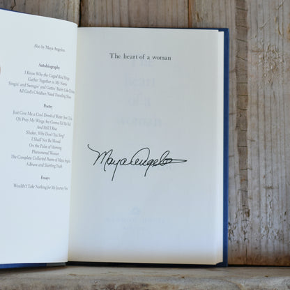 Vintage Autobiography Hardback: Maya Angelou - The Heart of a Woman SIGNED 2nd PRINTING