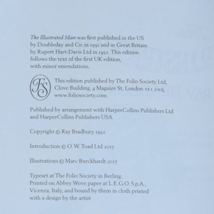 Fiction Hardback: Ray Bradbury - The Illustrated Man, The Folio Society