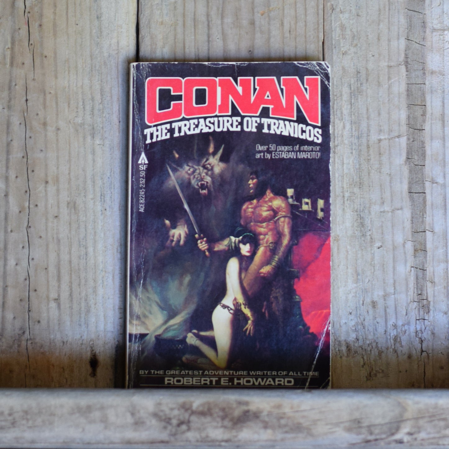 Vintage Fantasy Paperback: Robert E Howard - Conan The Treasure of Tranicos