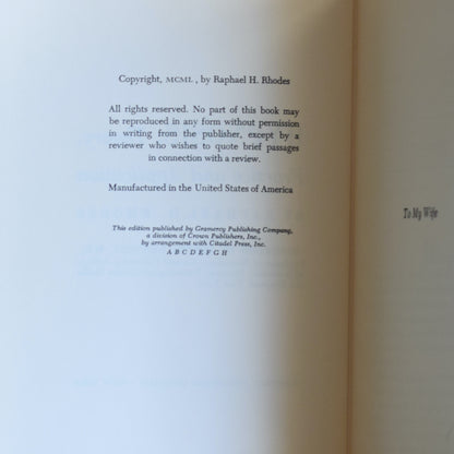 Vintage Non-fiction Hardback: Raphael H Rhodes - Hypnosis FIRST PRINTING