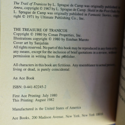 Vintage Fantasy Paperback: Robert E Howard - Conan The Treasure of Tranicos