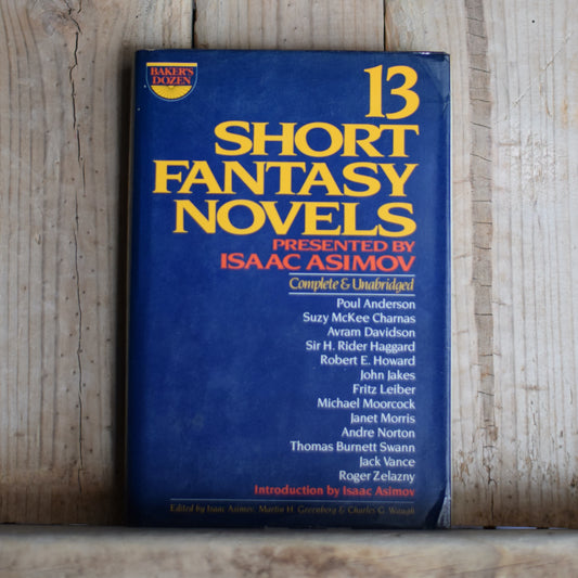 Vintage Fantasy Hardback: 13 Short Fantasy Novels Presented by Isaac Asimov FIRST PRINTING