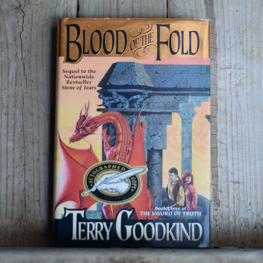 Vintage Fantasy Hardback: Terry Goodkind - Blood of the Fold SIGNED FIRST EDITION