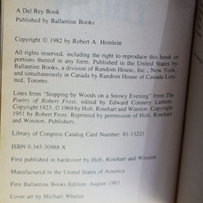 Vintage Sci-fi Paperback: Robert A Heinlein - Friday