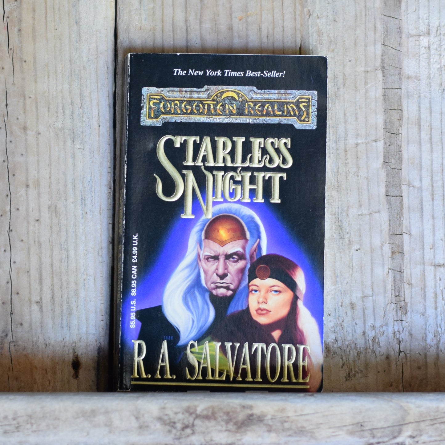 Vintage Dungeons and Dragons Paperback: R A Salvatore - Starless Night FIRST PRINTING