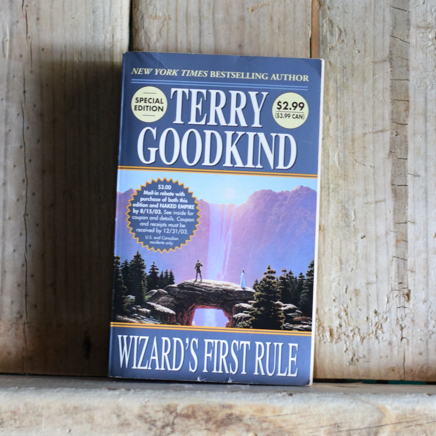 Vintage Fantasy Paperback: Terry Goodkind - Wizard's First Rule SIGNED FIRST PRINTING