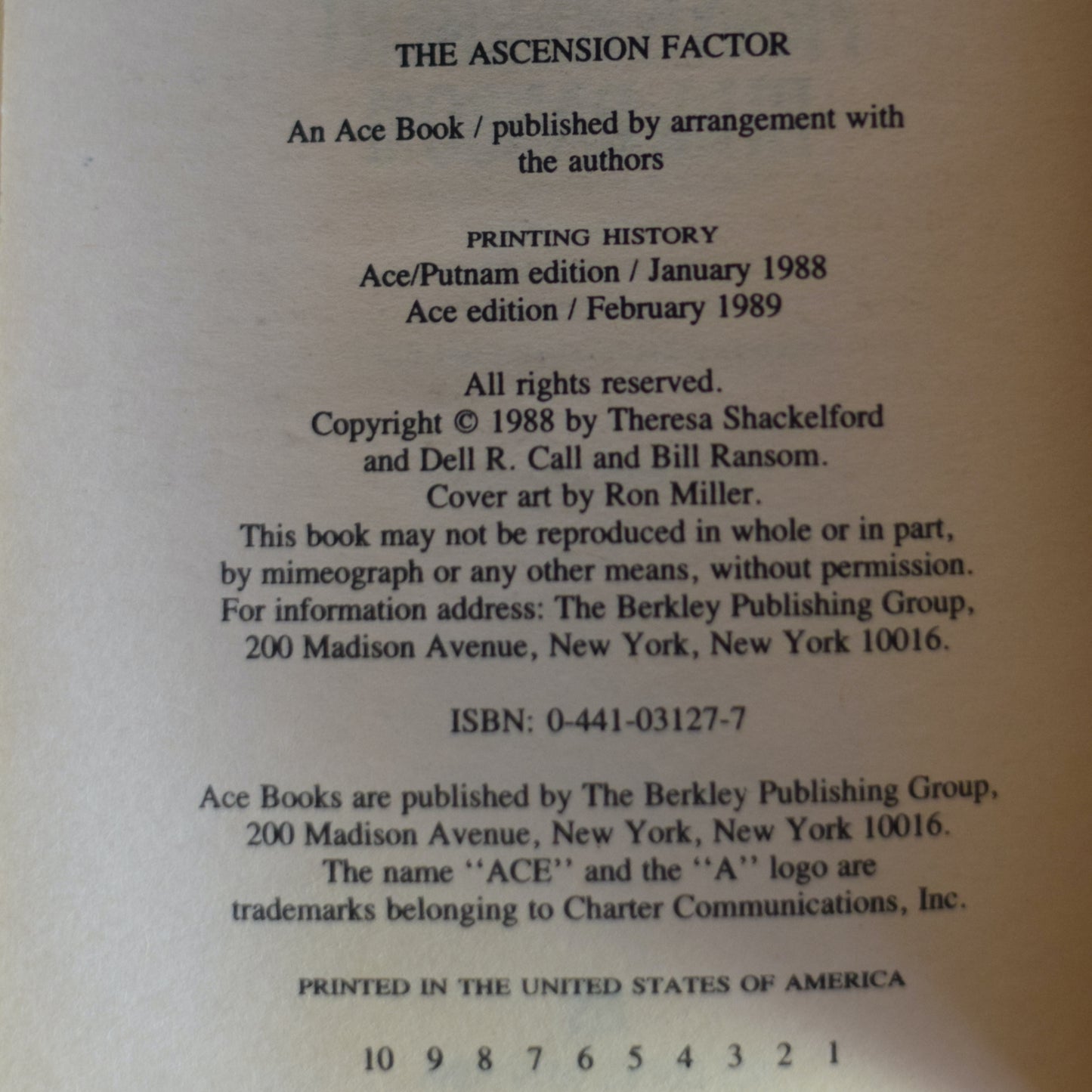 Vintage Sci-fi Paperback: Frank Herbert and Bill Ransom - The Ascension Factor FIRST PRINTING