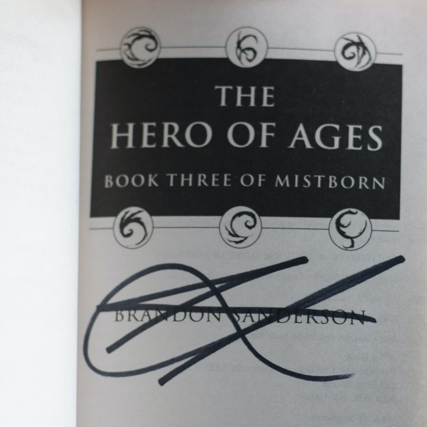 Fantasy Paperback: Brandon Sanderson - The Hero of Ages SIGNED