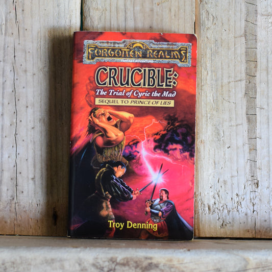 Vintage Dungeons and Dragons Paperback: Troy Denning - Crucible: The Trial of Cyric the Mad FIRST PRINTING