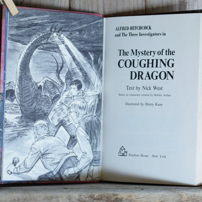 Vintage Fiction Hardback: Nick West - Alfred Hitchcock and The Three Investigators in The Mystery of the Coughing Dragon