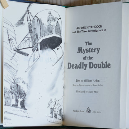 Vintage Fiction Hardback: William Arden - Alfred Hitchcock and The Three Investigators in The Mystery of the Deadly Double FIRST PRINTING