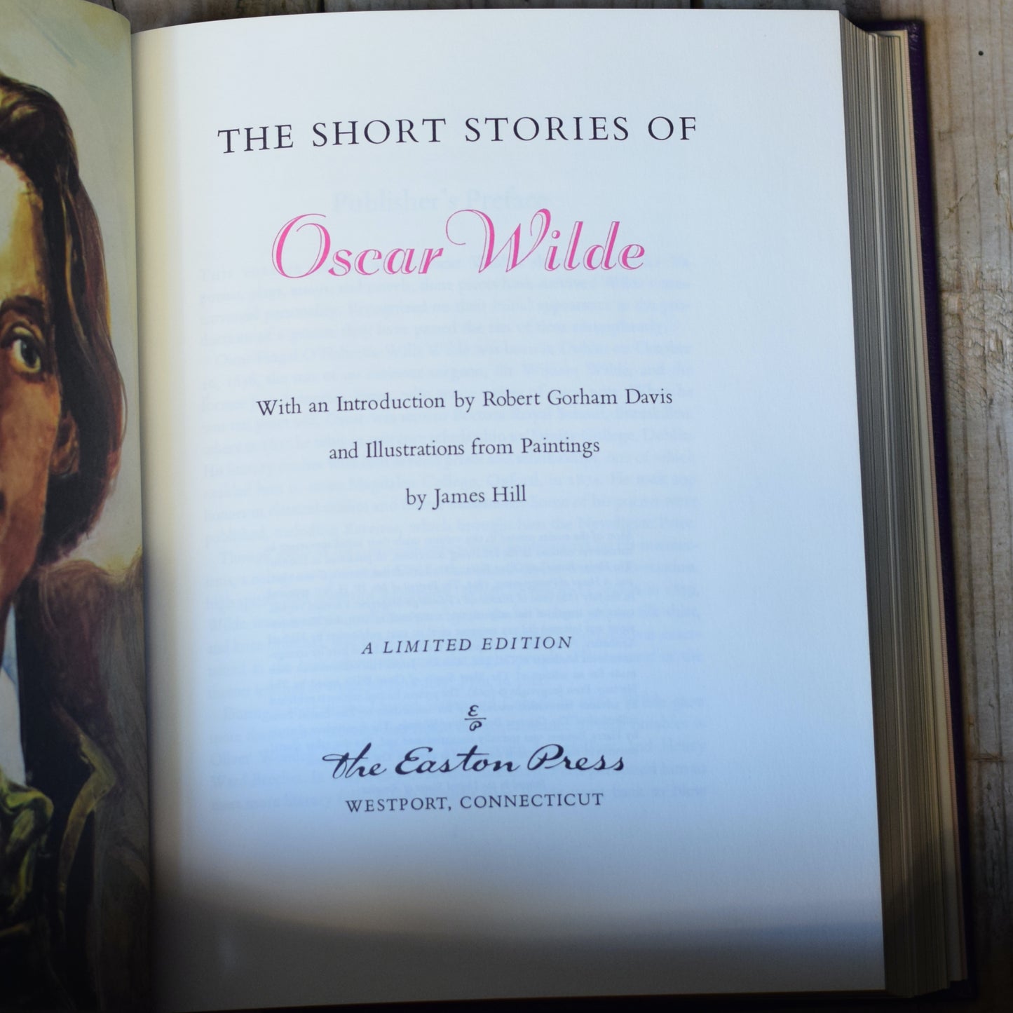 Vintage Fiction Hardback: Oscar Wilde - The Short Stories of Oscar Wilde, Easton Press Limited Edition
