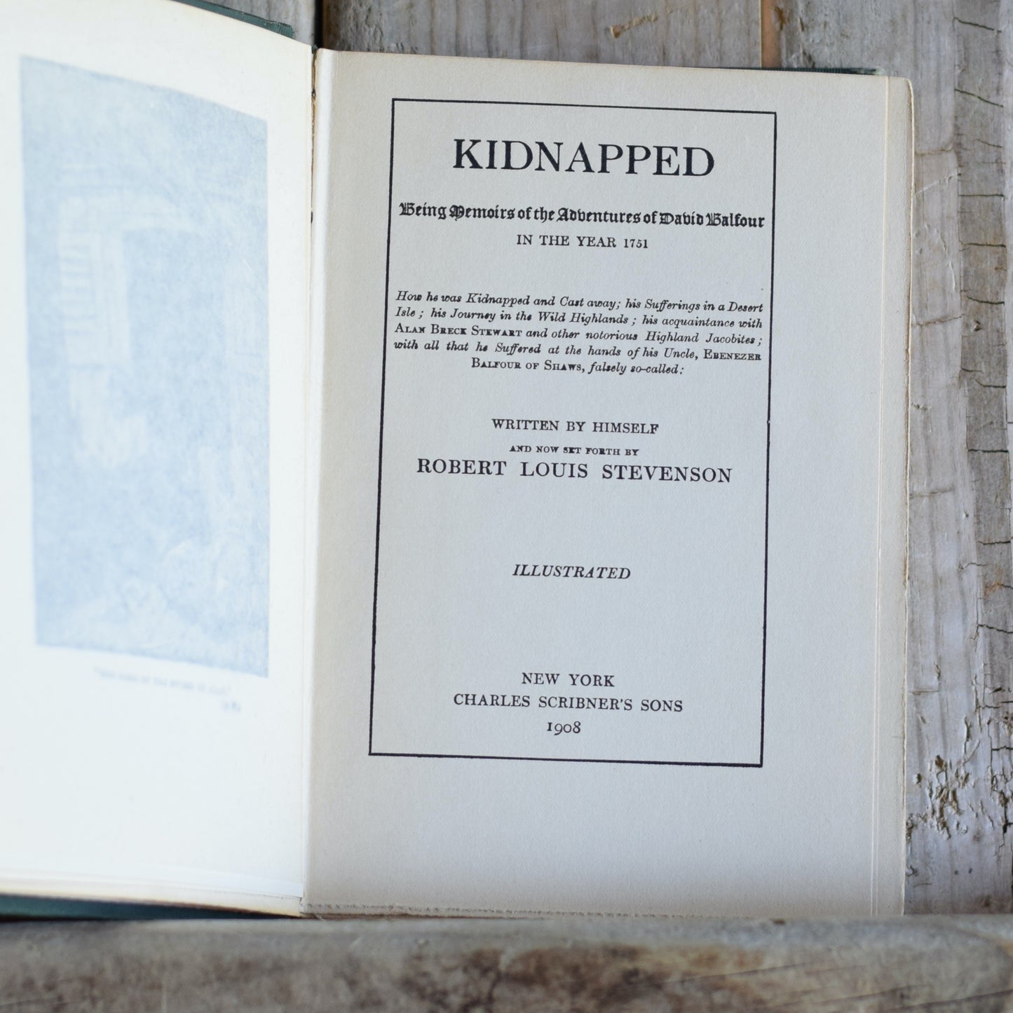 Antique Fiction Hardback: Robert Louis Stevenson - Kidnapped