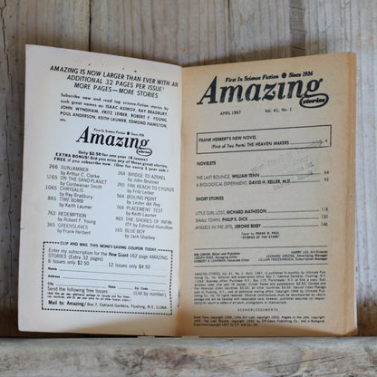 Vintage Sci-fi Paperback: Amazing Stories, April 1967