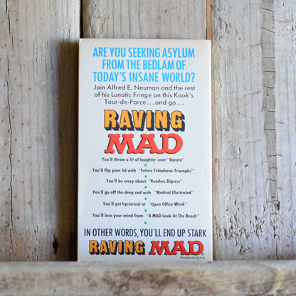 Vintage Fiction Paperback: Raving MAD, Edited by Albert B Feldstein
