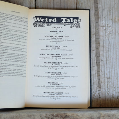 Vintage Horror Hardback: Weird Tales, Edited by Dziemianowicz, Weinberg and Greenberg FIRST PRINTING