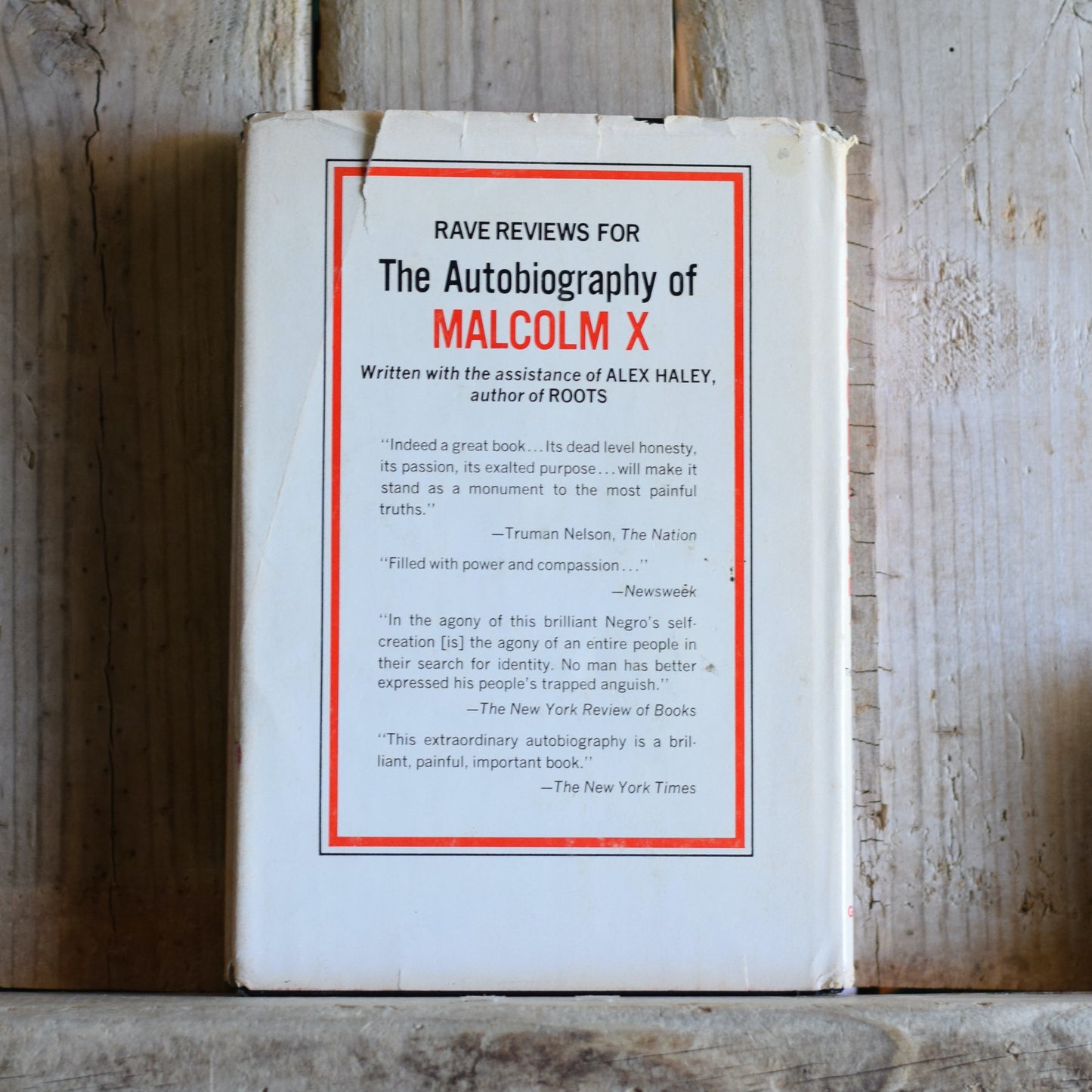 Vintage Non-fiction Hardback: The Autobiography of Malcolm X BCE