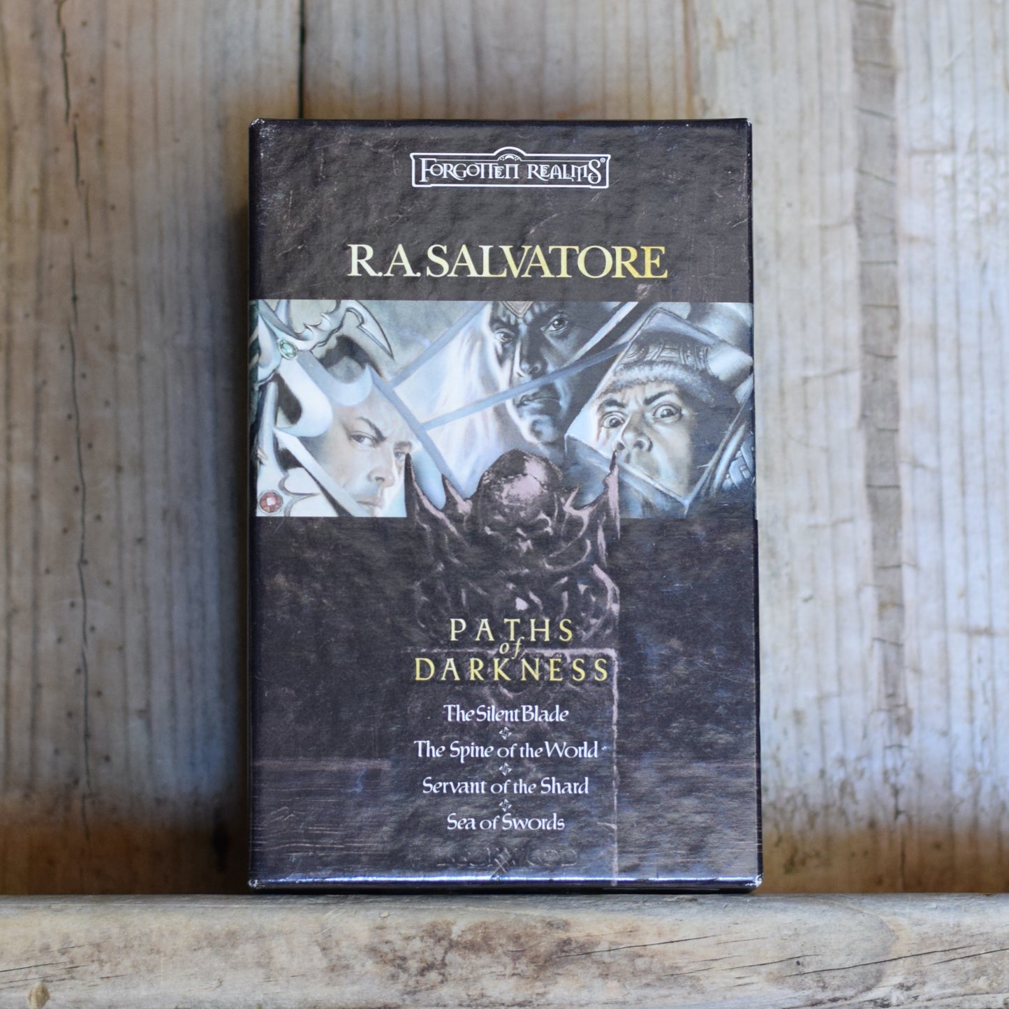 Vintage Fantasy Paperbacks: R A Salvatore - Paths of Darkness Box Set