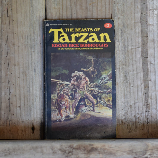 Vintage Fiction Paperback: Edgar Rice Burroughs - The Beasts of Tarzan