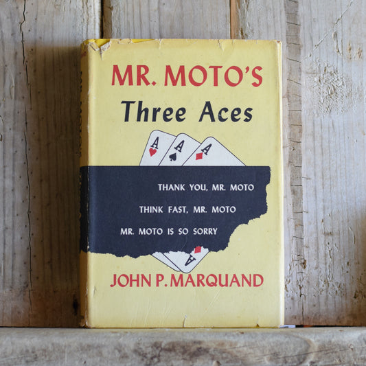 Vintage Fiction Hardback: John P Marquand - Mr Moto's Three Aces BCE