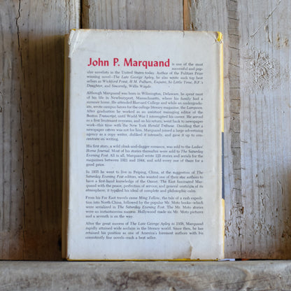 Vintage Fiction Hardback: John P Marquand - Mr Moto's Three Aces BCE