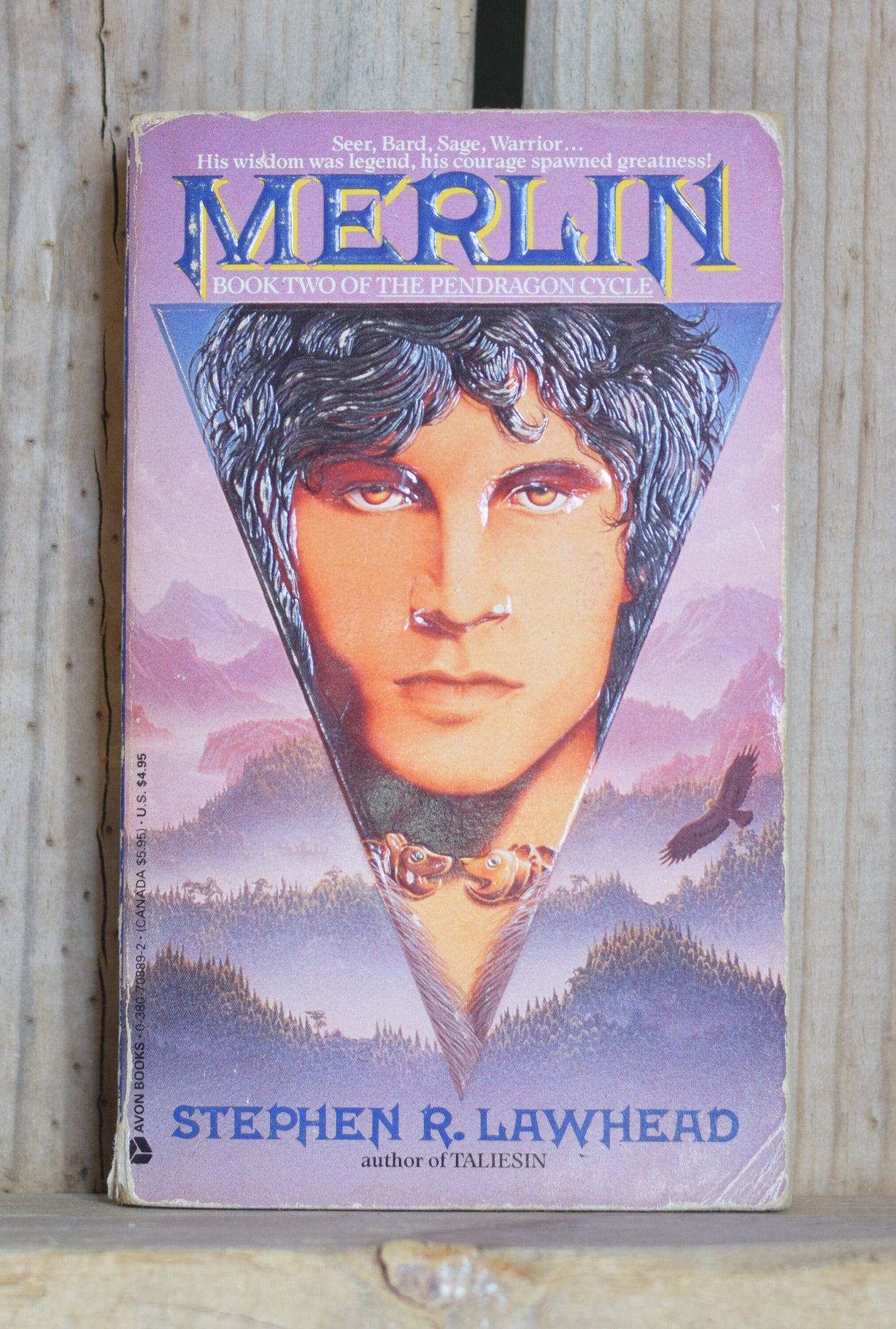 Vintage Fantasy Paperback Novel: Stephen R Lawhead - Merlin, Book two of The Pendragon Cycle
