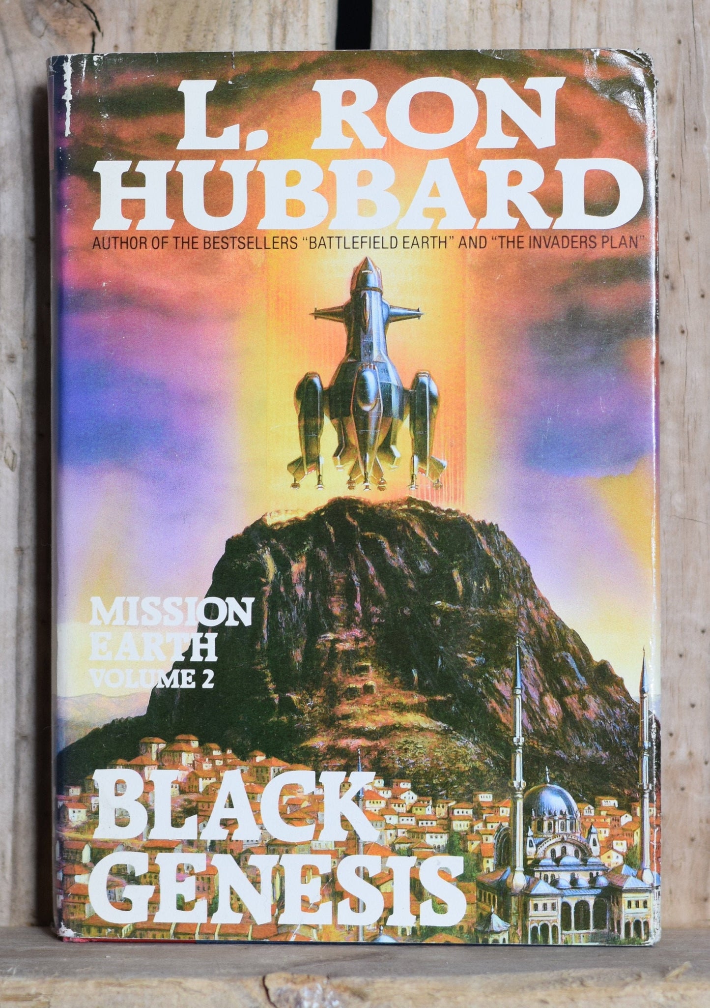 Vintage Sci-fi Hardback Novel: L Ron Hubbard - Misson Earth Vol 2, Black Genesis