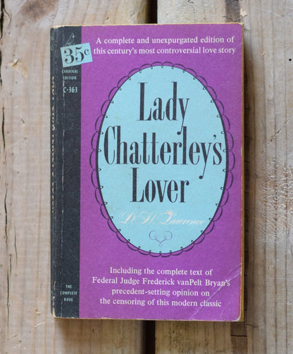 Vintage Fiction Paperback Novel: D H Lawrence - Lady Chatterley's Lover FIRST PRINTING