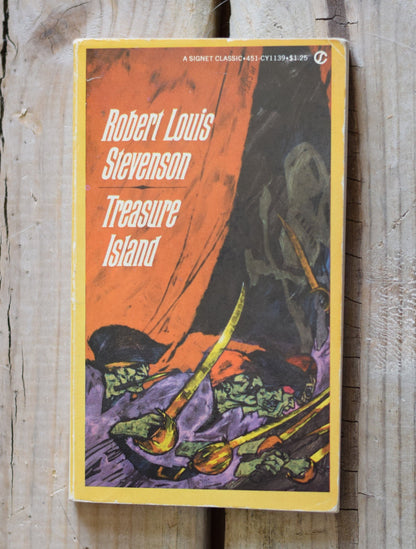 Vintage Fiction Paperback Novel: Robert Louis Stevenson - Treasure Island