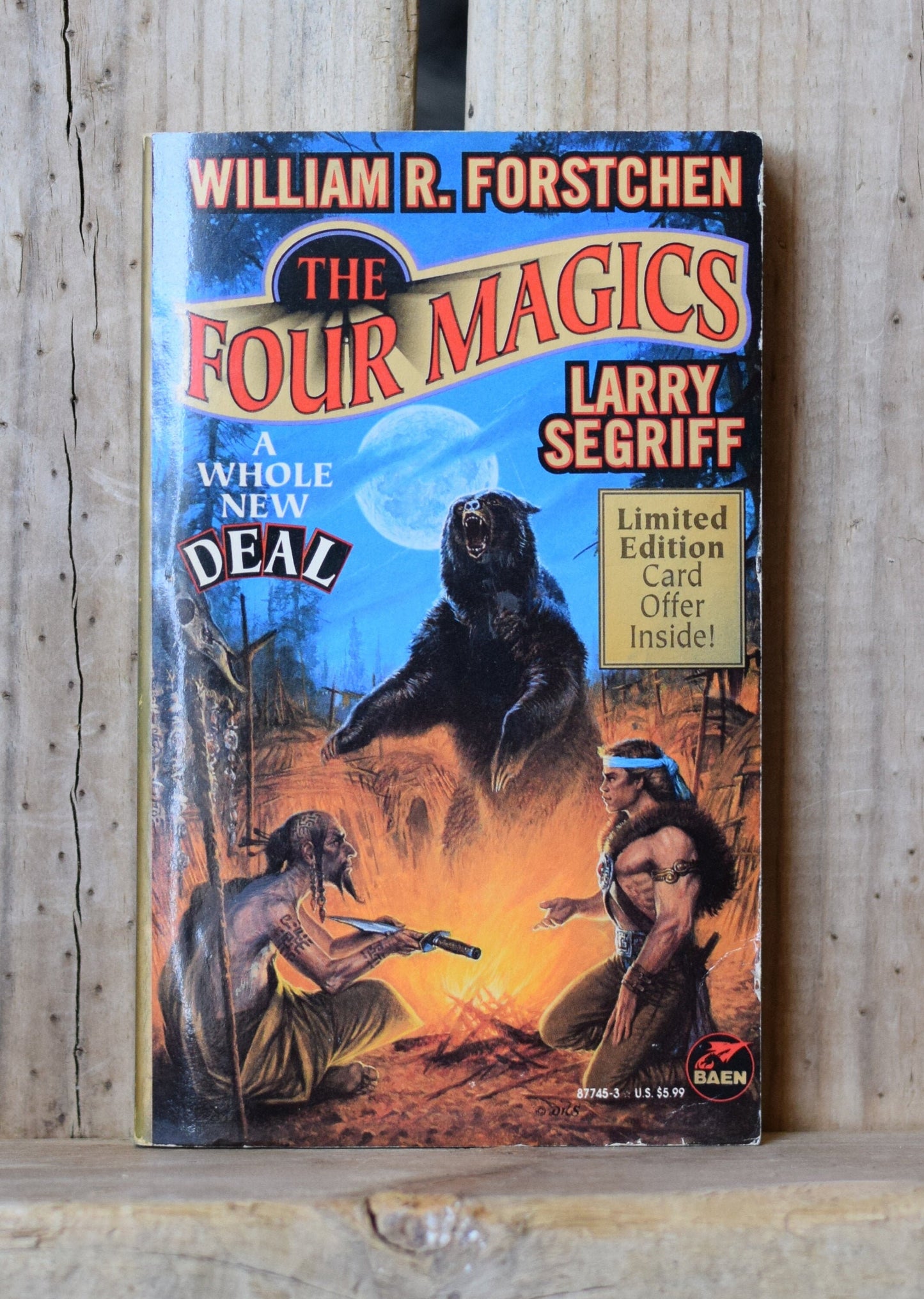 Vintage Fantasy Paperback Novel: William R Forstchen & Larry Segriff - The Four Magics