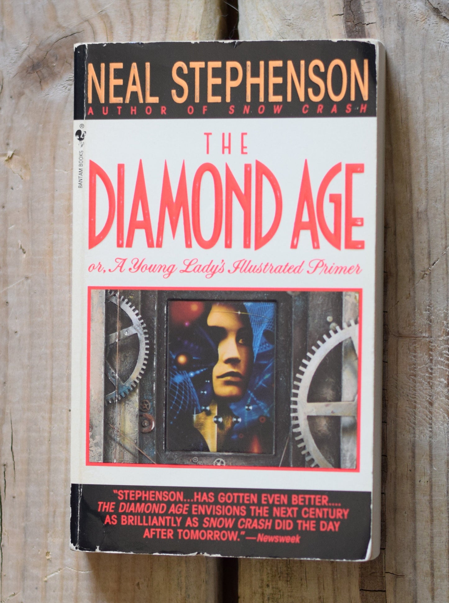 Vintage Sci-Fi Paperback Novel: Neal Stephenson - The Diamond Age or, A Young Lady's Illustrated Primer