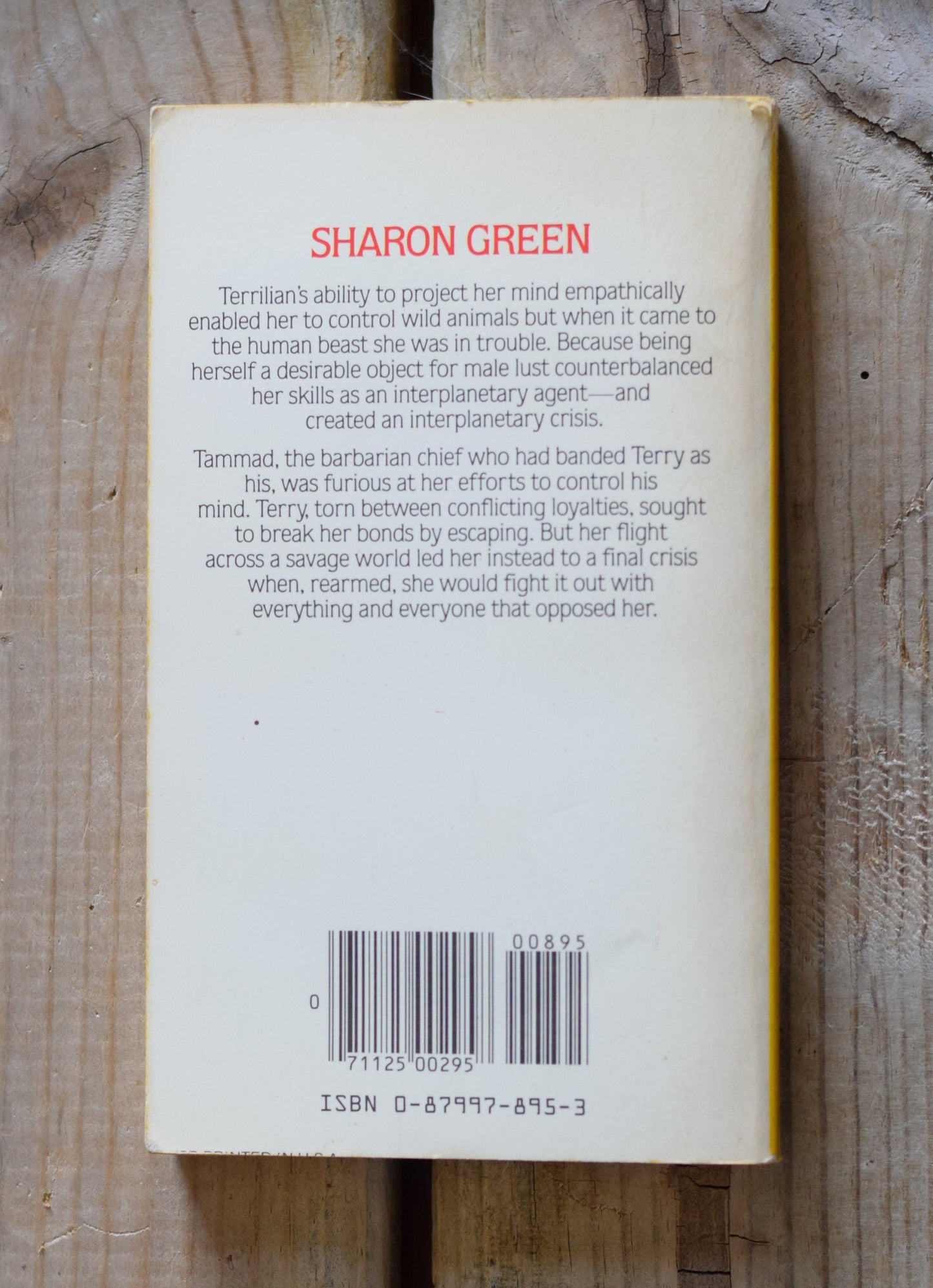 Vintage Fantasy Paperback Novel: Sharon Green - The Warrior Rearmed FIRST PRINTING
