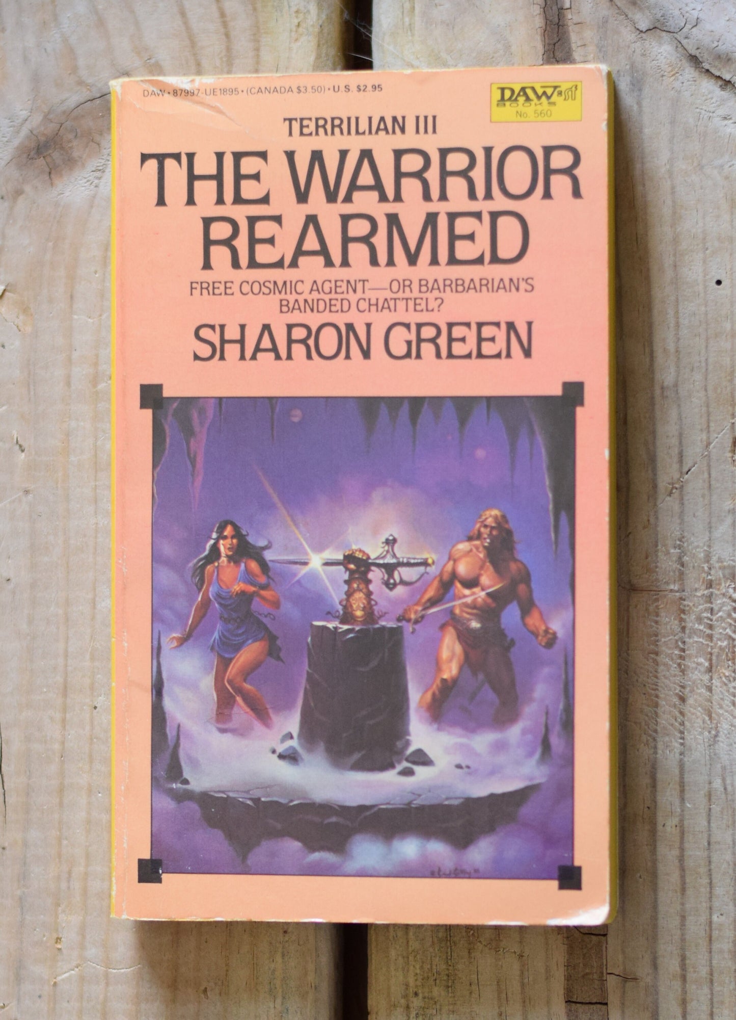 Vintage Fantasy Paperback Novel: Sharon Green - The Warrior Rearmed FIRST PRINTING