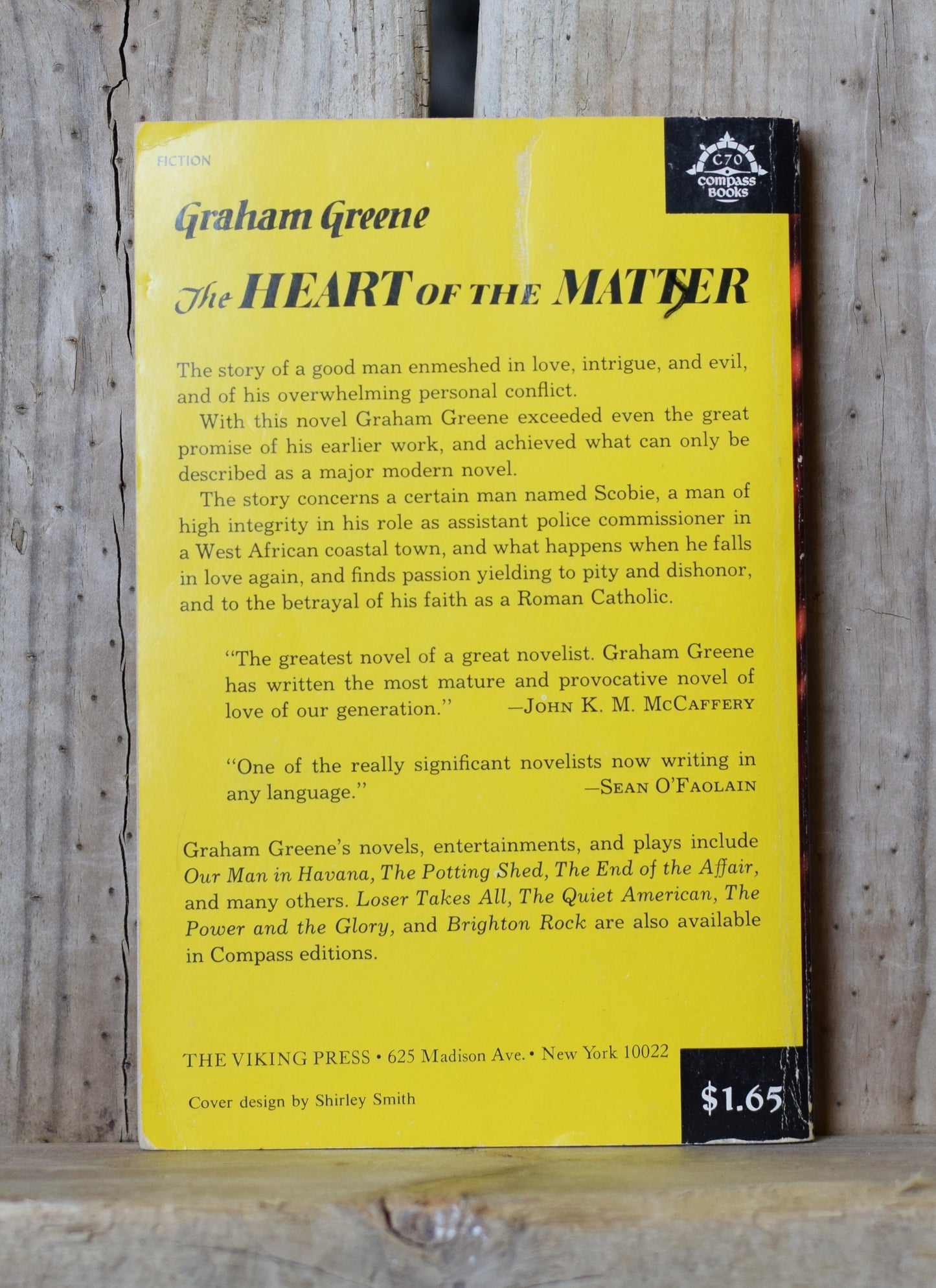 Vintage Fiction Paperback Novel: Graham Greene - The Heart of the Matter