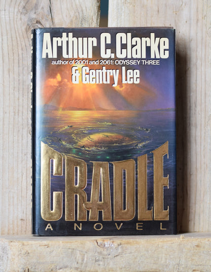 Vintage Sci-Fi Hardback Novel: Arthur C Clarke and Genrty Lee - Cradle FIRST PRINTING / EDITION