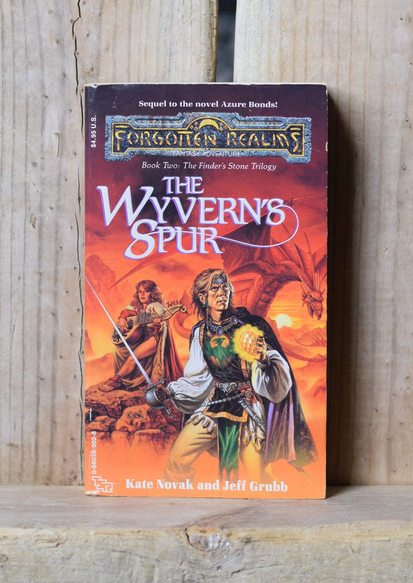 Vintage Dungeons & Dragons Paperback Novel: Kate Novak and Jeff Grubb - The Wyvern's Spur FIRST PRINTING