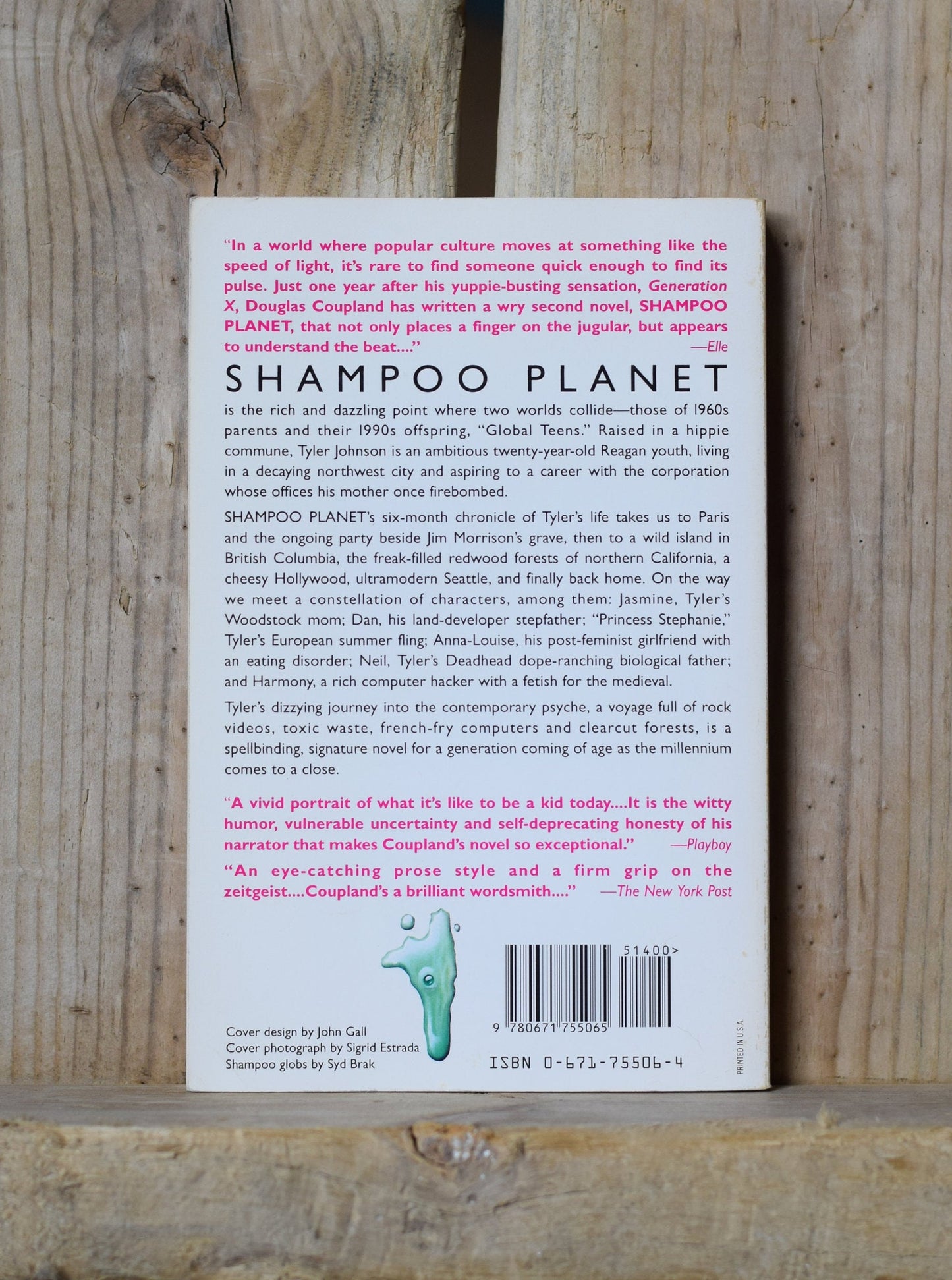 Vintage Fiction Paperback Novel: Douglas Coupland - Shampoo Planet