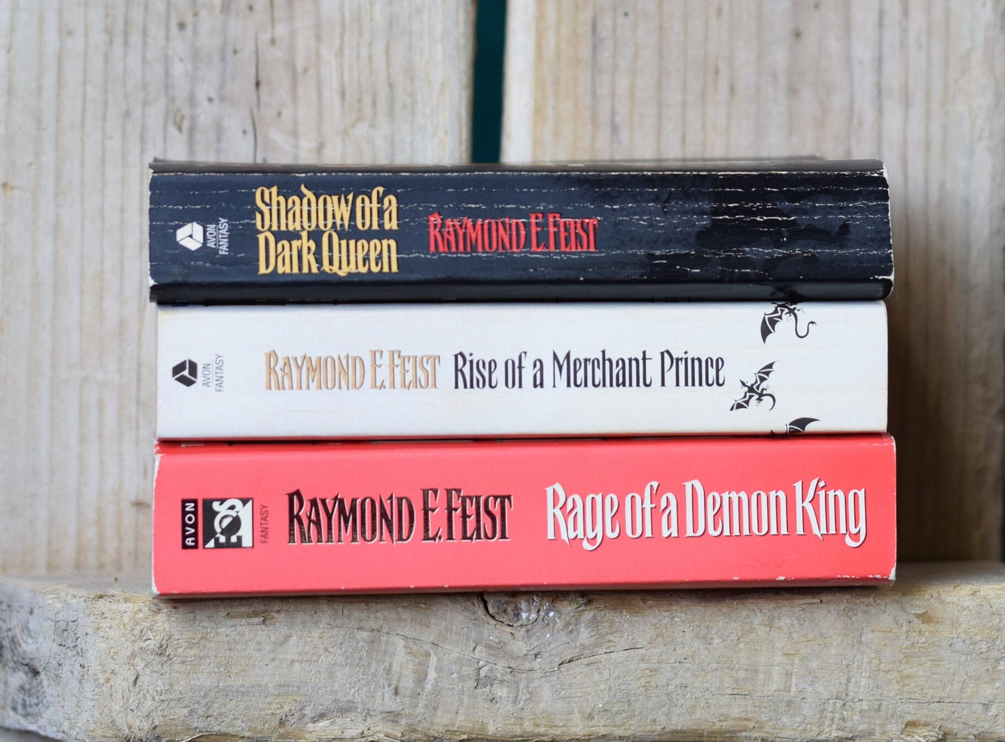 Vintage Fantasy Paperback Novels: Raymond E Feist - The Serpentwar Saga, Books 1-3