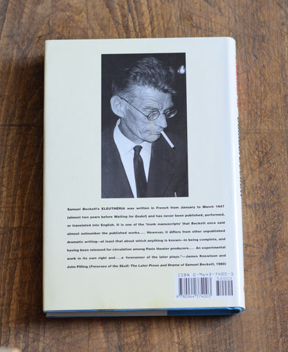 Vintage Fiction Hardback: Samuel Beckett - Eleutheria FIRST EDITION/PRINTING