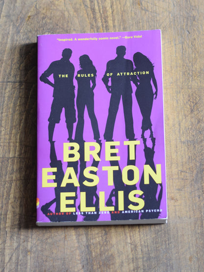 Vintage Fiction Paperback Novel: Bret Easton Ellis - The Rules of Attraction