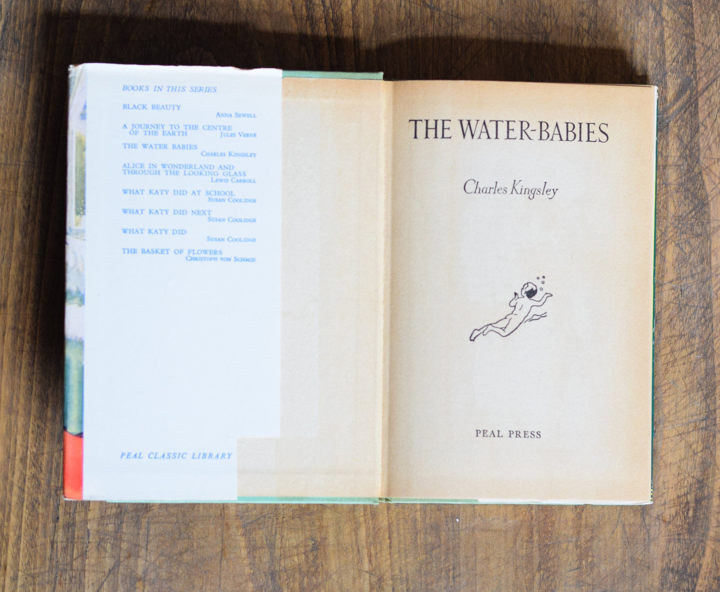 Vintage Fiction Hardback Novel: Charles Kingsley - The Water Babies